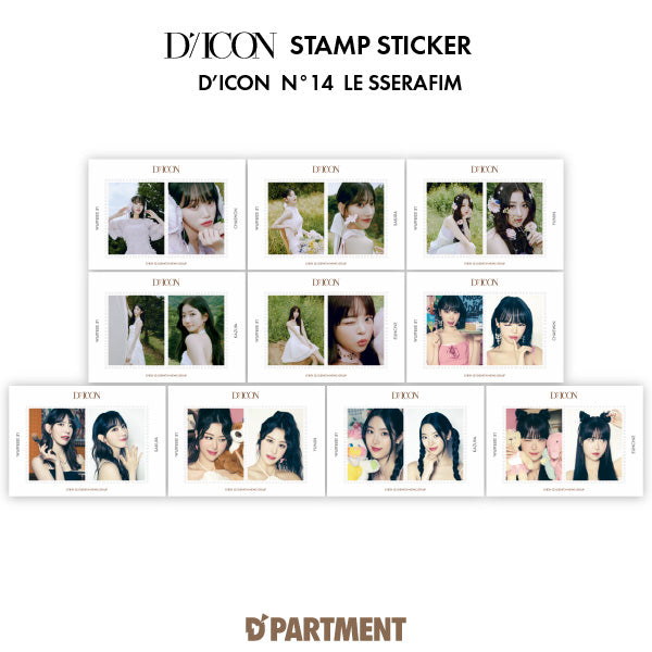 【Nº14 LE SSERAFIM】DICON STAMP STICKER