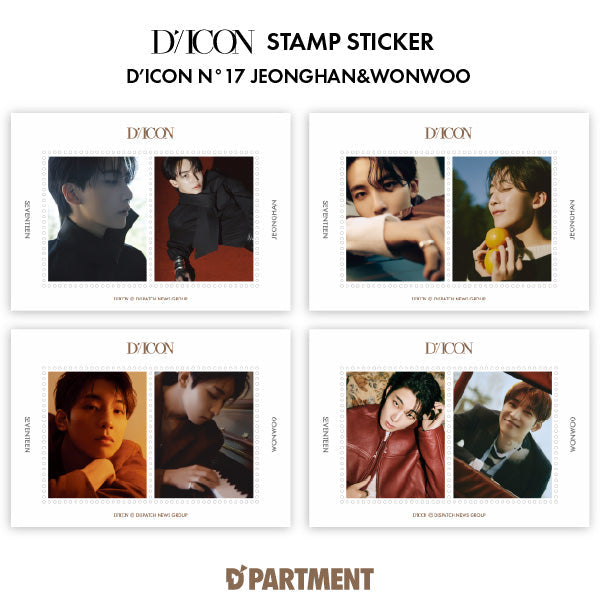 【Nº17 SEVENTEEN JEONGHAN & WONWOO】DICON STAMP STICKER
