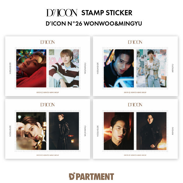 【Nº26 SEVENTEEN WONWOO＆MINGYU】DICON STAMP STICKER